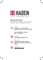 Preview for 2 page of Haden 75025 Instruction Manual