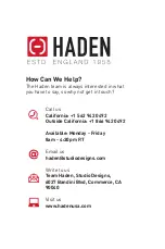 Preview for 2 page of Haden HB03001-US Instruction Manual