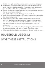 Предварительный просмотр 6 страницы Haden HB03001-US Instruction Manual