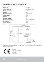 Preview for 14 page of Haden HDC85L Instruction Manual