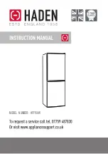 Предварительный просмотр 1 страницы Haden HFF150W Instruction Manual