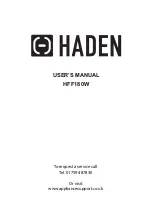 Haden HFF180W User Manual предпросмотр