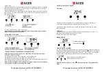 Preview for 7 page of Haden HSBI05W - X User Manual