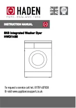 Предварительный просмотр 1 страницы Haden HWDI1480 Instruction Manual