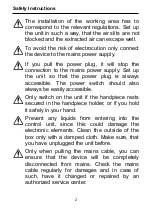 Preview for 2 page of hadewe BS-24 Manual