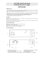 Hadex SPA-8100 User Manual preview