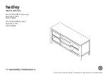 Предварительный просмотр 1 страницы Hadley 249-10-1947 Assembly Instructions Manual