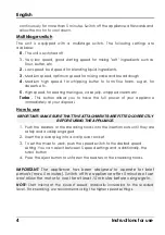 Preview for 6 page of HAEGER BL-5HW.011A User Instructions