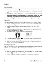 Preview for 4 page of HAEGER BS-DIG.010A User Instructions