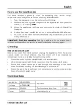 Preview for 5 page of HAEGER HB-400.003B User Instructions