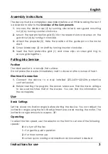 Preview for 5 page of HAEGER Little Wind FA-012.008A User Instructions