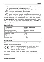 Preview for 25 page of HAEGER Mercury 600 User Instructions