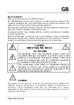 Preview for 3 page of HAEGER Oliver 23 Instruction Manual