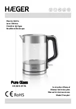 HAEGER Pure Glass EK-22G.017A Instruction Manual preview