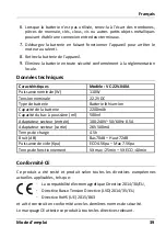 Предварительный просмотр 41 страницы HAEGER Saturn 22.2V User Instructions