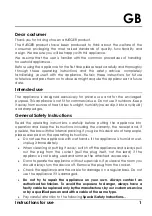 Preview for 3 page of HAEGER SF-16B.007A User Instructions