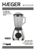 HAEGER Smoothie Pro LQ-600.004B User Instructions preview