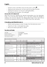 Preview for 6 page of HAEGER Sun Drop FH-200.008A User Instructions