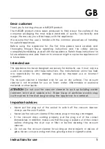 Preview for 3 page of HAEGER VC-70C.042A User Instructions