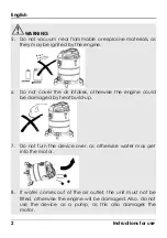 Preview for 4 page of HAEGER VC-W&D.038A User Instructions