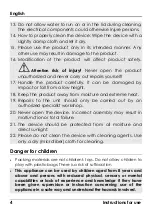 Preview for 6 page of HAEGER VC-W&D.038A User Instructions