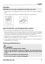 Preview for 9 page of HAEGER VC-W&D.038A User Instructions