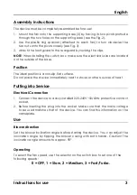 Предварительный просмотр 5 страницы HAEGERTEC FF-018.006A User Instructions