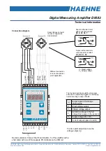 Haehne DMA3 Technical Information предпросмотр