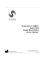 Предварительный просмотр 2 страницы Haemonetics SEBRA 1040 Service Manual