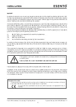 Preview for 8 page of Haes ESENTO XL-RDU Installation, Commissioning & Operating  Manual