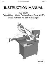 Preview for 1 page of Hafco Metalmaster EB-260S Instruction Manual