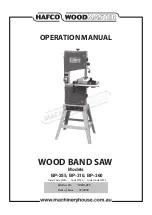 Hafco Woodmaster BP-255 Operation Manual предпросмотр