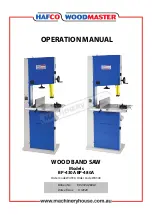 Hafco Woodmaster BP-430A Operation Manual preview