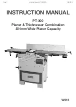 Hafco Woodmaster PT-300 Instruction Manual preview