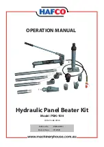 Hafco A366 Operation Manual preview