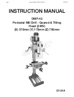 Hafco DMF-42 Instruction Manual preview