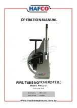 Предварительный просмотр 1 страницы Hafco P090 Operation Manual