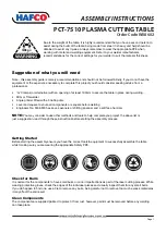 Hafco PCT-7510 Assembly Instructions preview