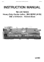 Hafco TM-33170HDX Instruction Manual preview