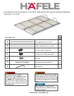 Предварительный просмотр 1 страницы Häfele 271.92.260 Installation Instructions