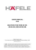 Häfele 495.06.294 User Manual preview