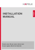 Häfele 495.60.104 Installation Manual preview