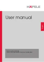 Предварительный просмотр 1 страницы Häfele 533.23.320 User Manual