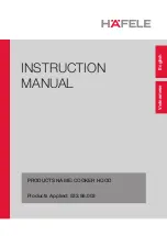 Предварительный просмотр 1 страницы Häfele 533.86.003 Instruction Manual