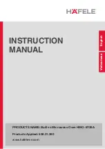 Предварительный просмотр 1 страницы Häfele 538.31.390 Instruction Manual