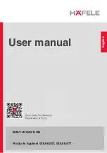 Häfele 538.66.477 User Manual preview