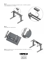 Предварительный просмотр 2 страницы Häfele AdjustableTableSystem 630.44 Series Mounting Instructions