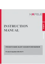 Häfele BR230-19E00 Instruction Manual preview