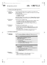 Предварительный просмотр 2 страницы Häfele Dialock DT 100 FH Installation Instructions Manual