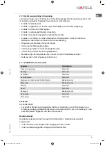 Предварительный просмотр 5 страницы Häfele EFL 30 Operating Instructions Manual